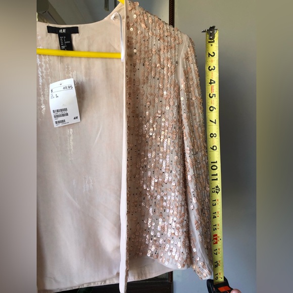 H&M Pink Sequins Cardigan - NWT - Picture 6 of 11